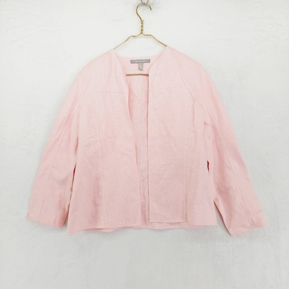 Ellen Tracy Jackets & Blazers - Ellen Tracy Pink Barbiecore Long Sleeve No Button Jacket Blazer P6321